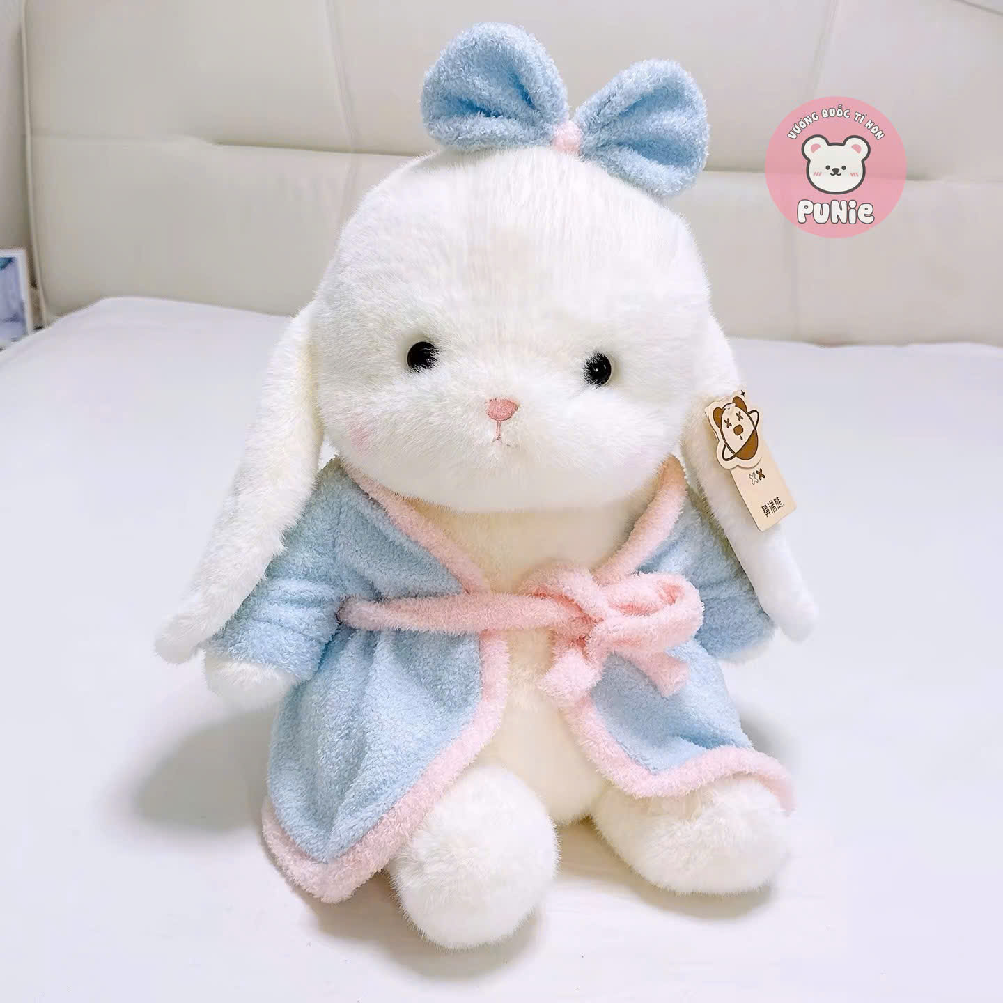 THỎ ÁO CHOÀNG XANH 55CM