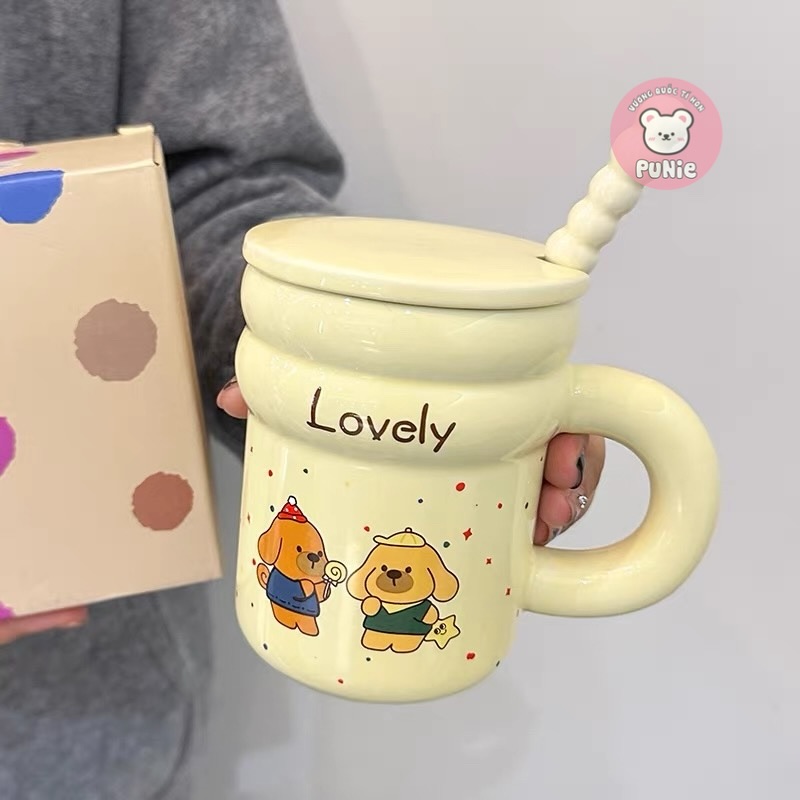 LY SỨ VÀNG CHÓ GẤU THỎ