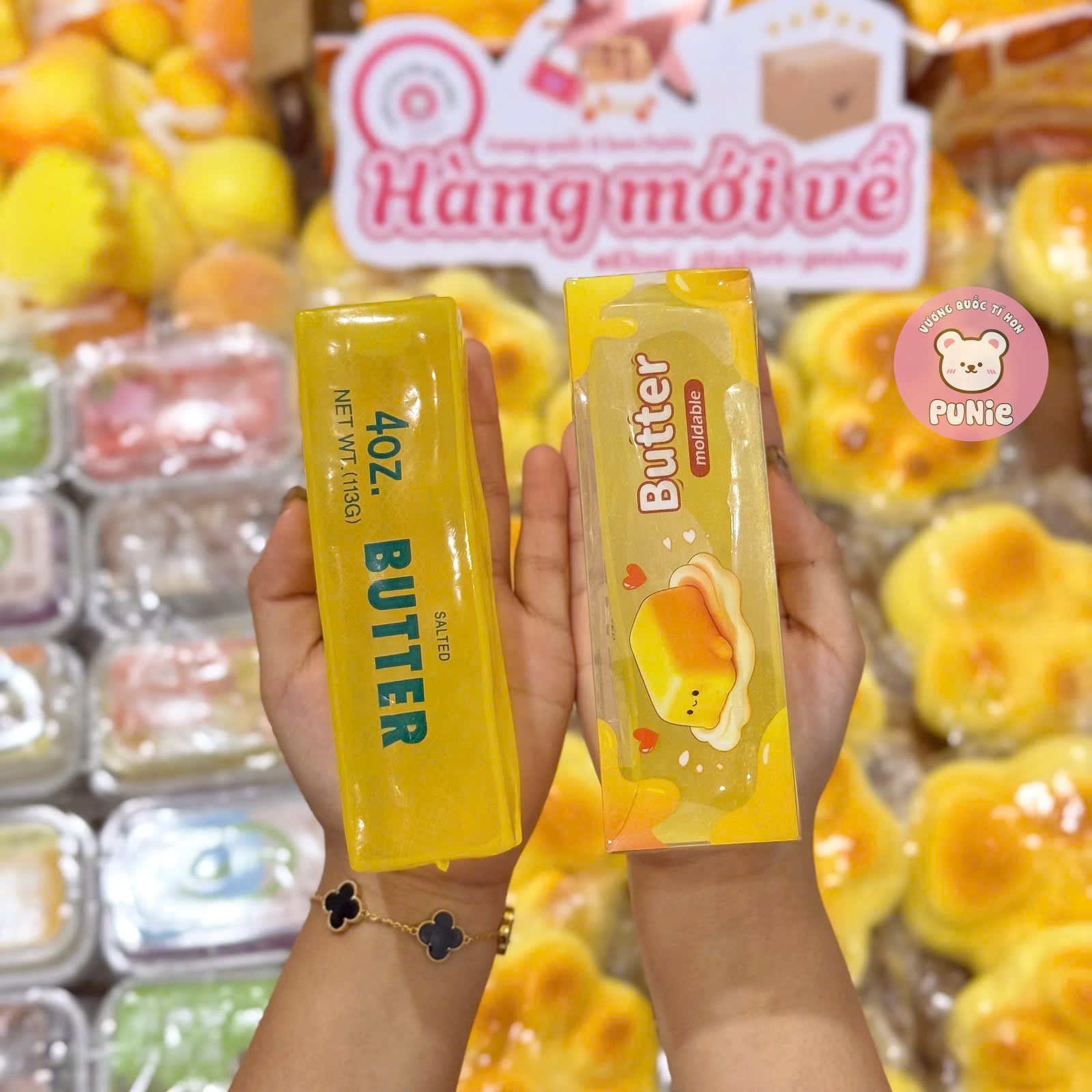 SQUISHY BUTTER THANH TRONG SUỐT CÓ HỘP (modable)