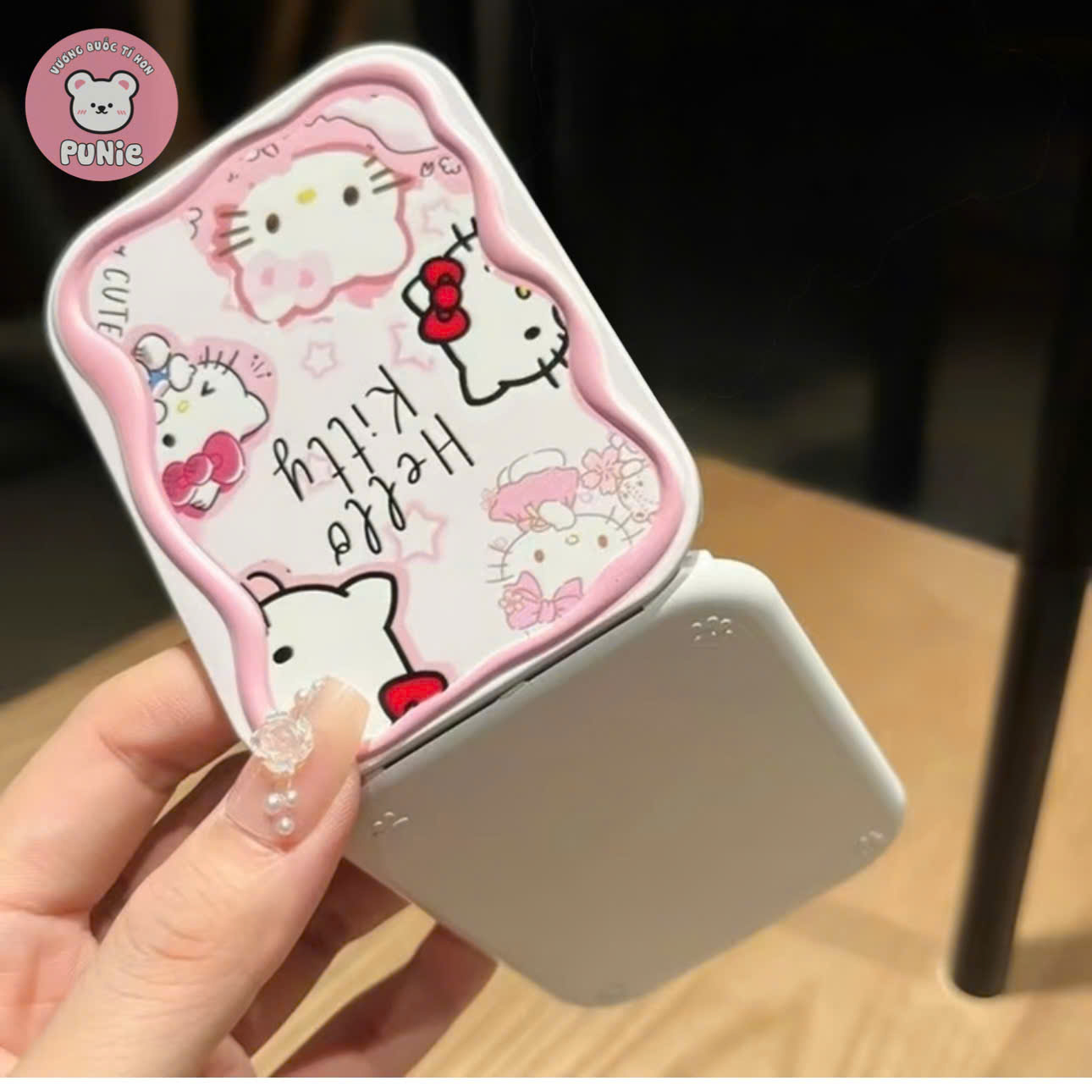 GƯƠNG GẬP KITTY KÈM LƯỢC