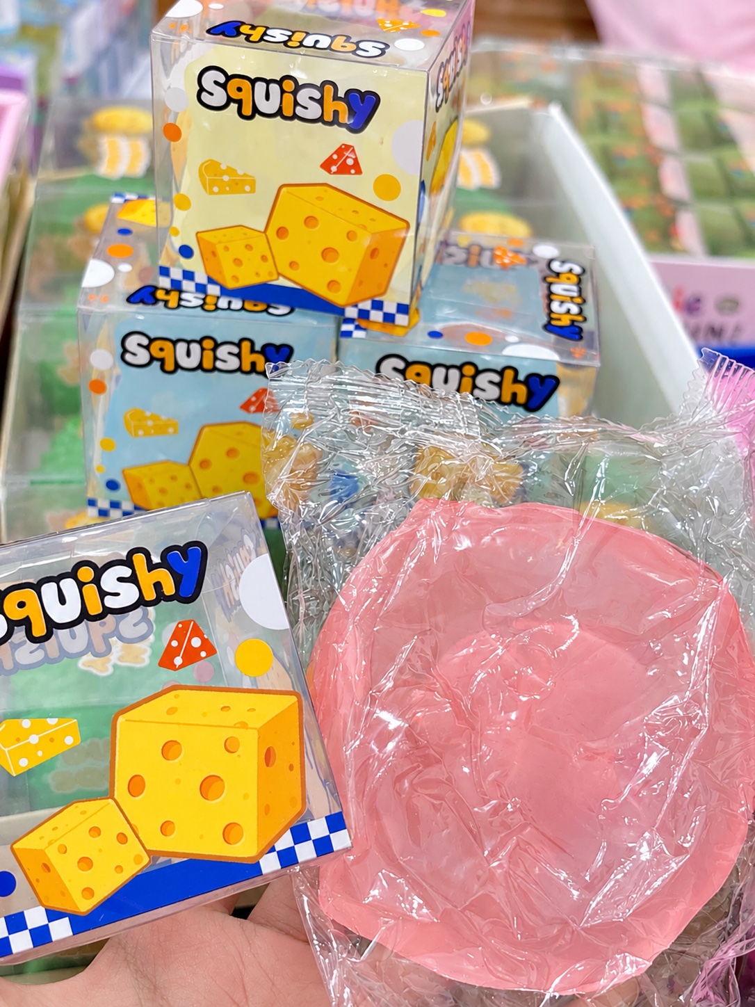 SQUISHY PHÔ MAI VANSELINE MINI CÁC MÀU (CÓ BOX)