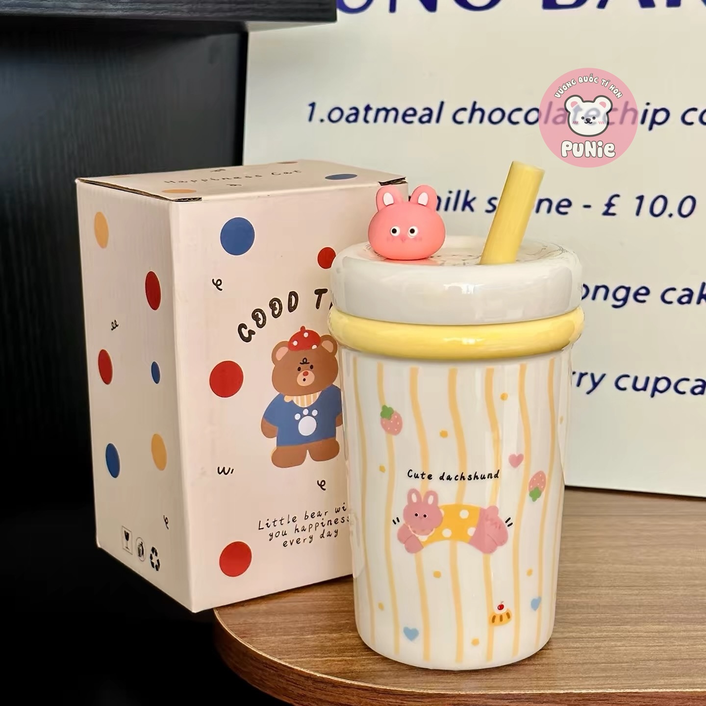 LY SỨ SỌC CARO THÚ NƠ