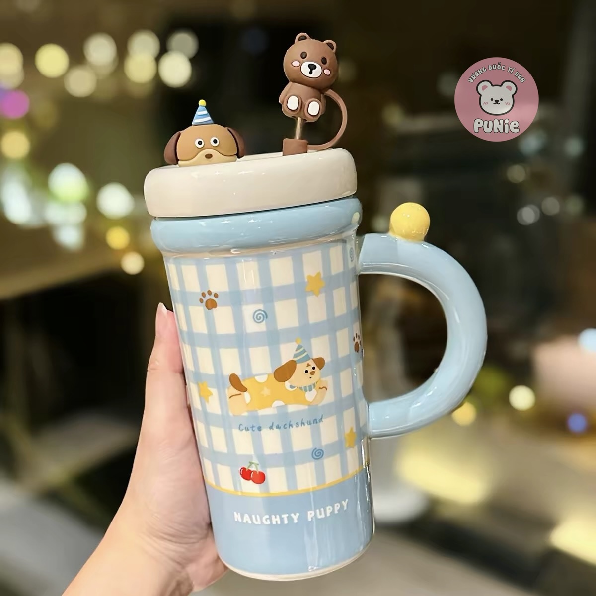 LY SỨ SỌC CARO THÚ NƠ