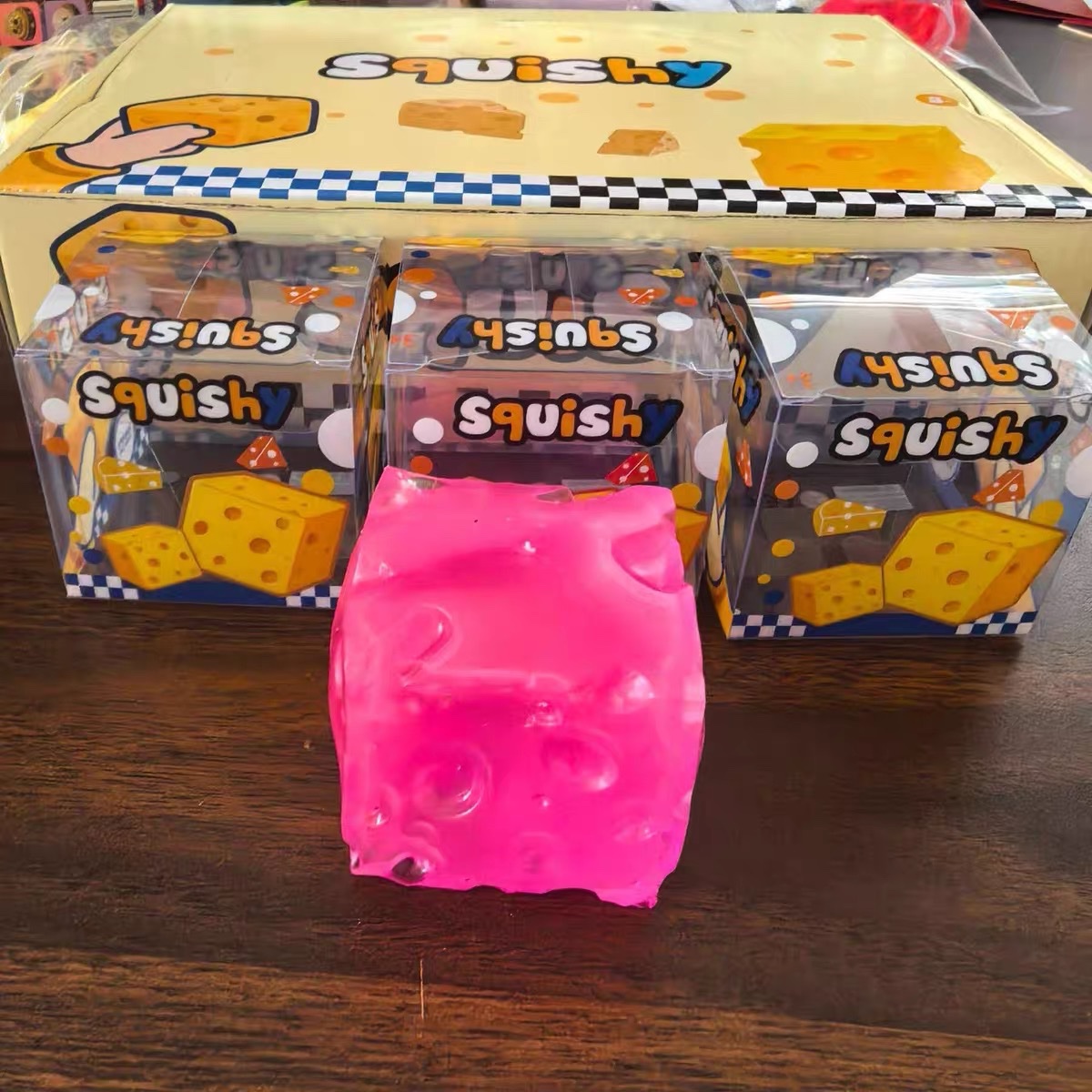 SQUISHY PHÔ MAI VANSALINE HỒNG VÀNG XANH