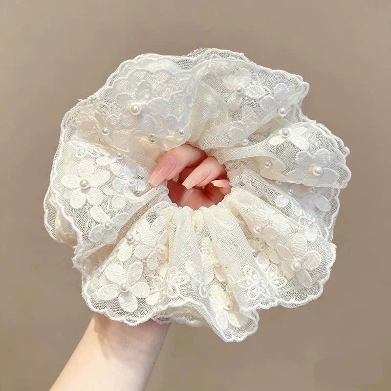 SCRUNCHIESS REN TRẮNG NGỌC TRAI
