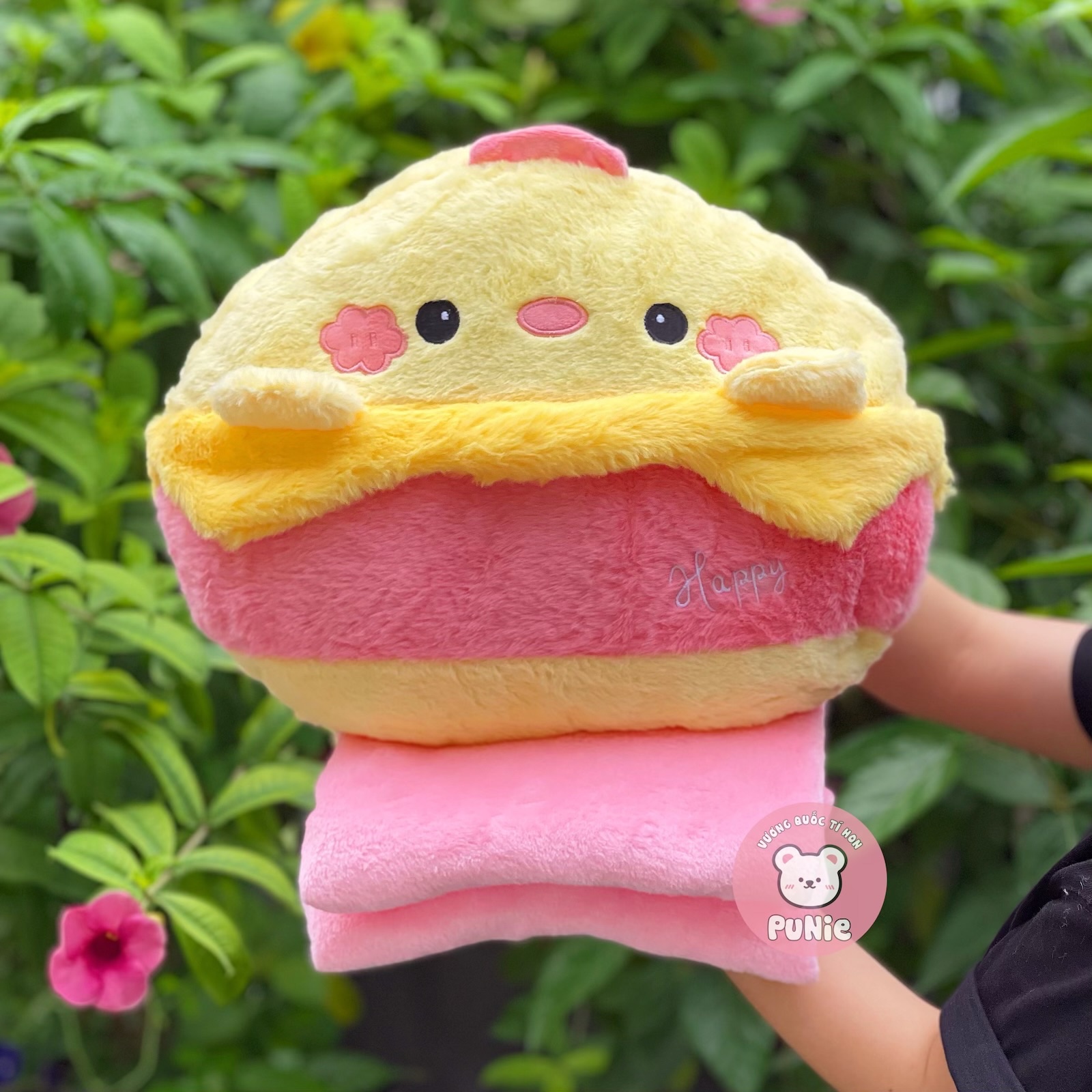 BỘ GỐI MỀN GÀ HỒNG VÀNG