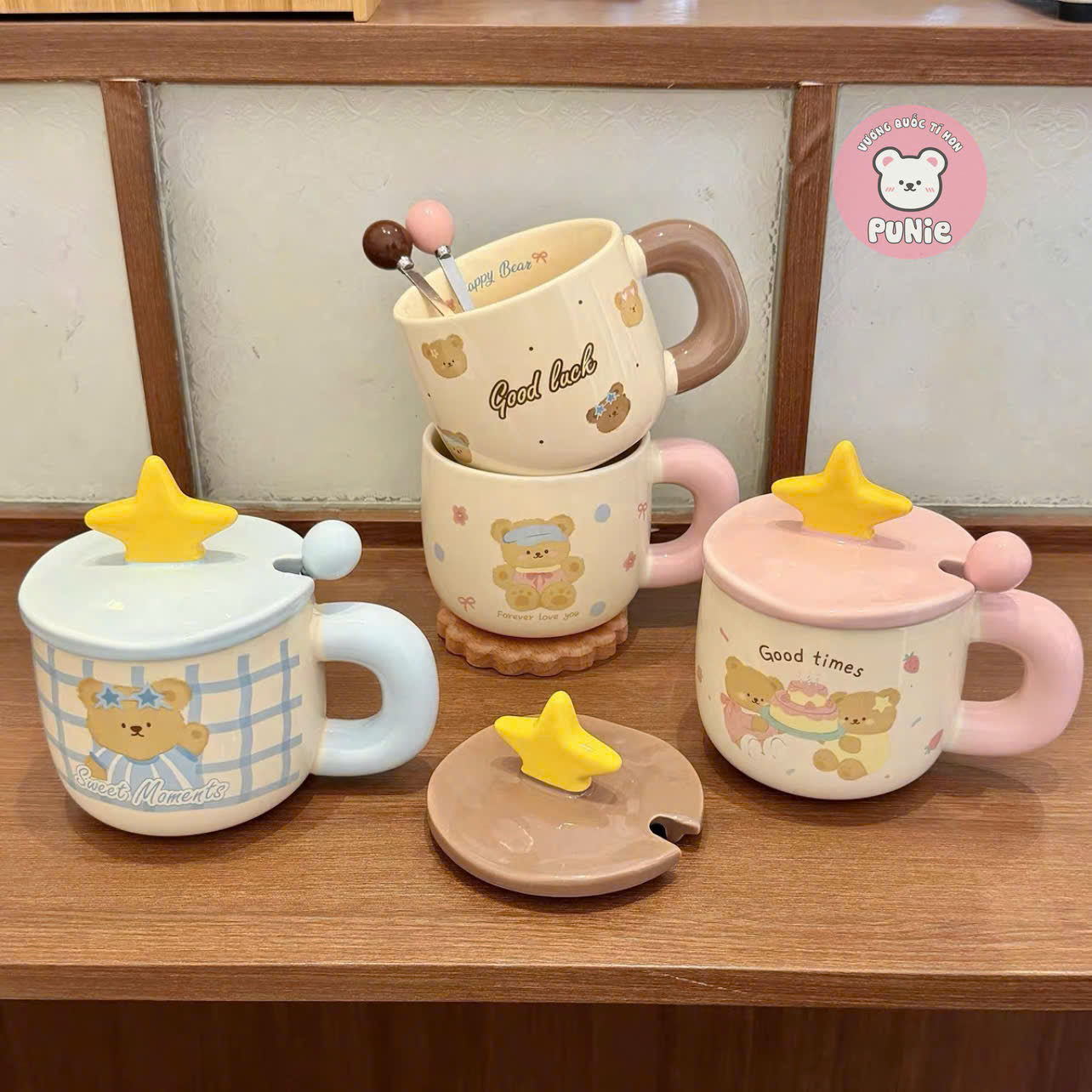 LY SỨ GẤU HAPPY BEAR QUAI XOẮN