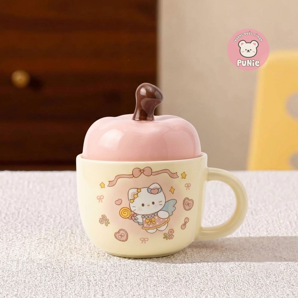 LY SỨ KITTY TÁO HỒNG