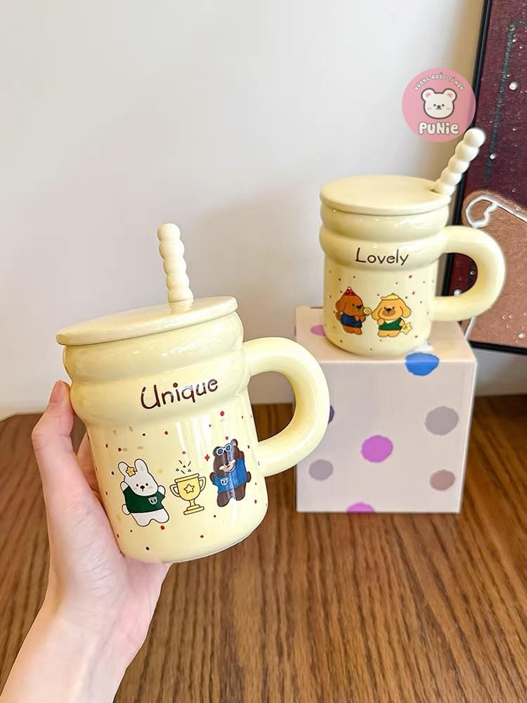 LY SỨ VÀNG CHÓ GẤU THỎ