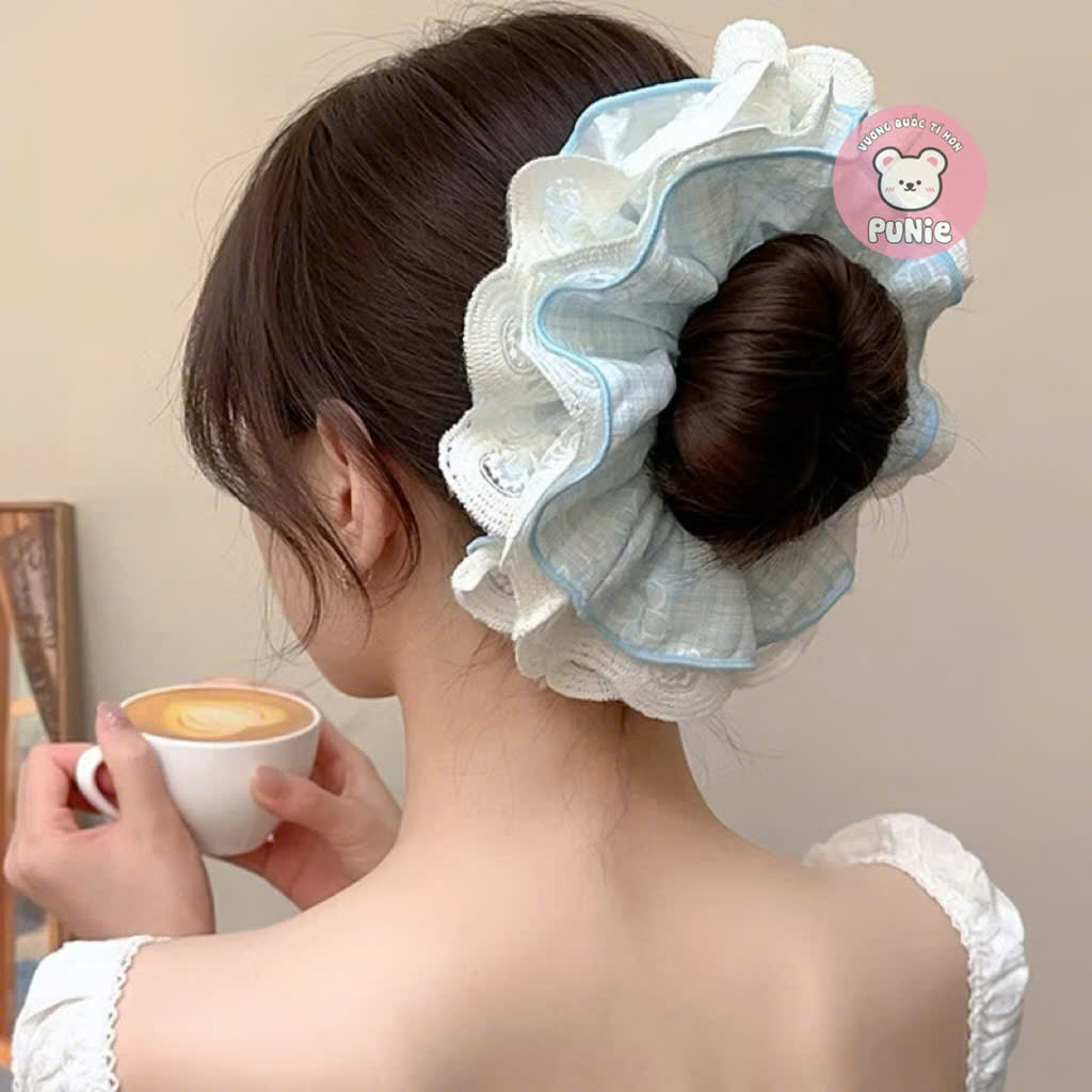 CỘT PHỒNG XOÈ KEM HỒNG XANH