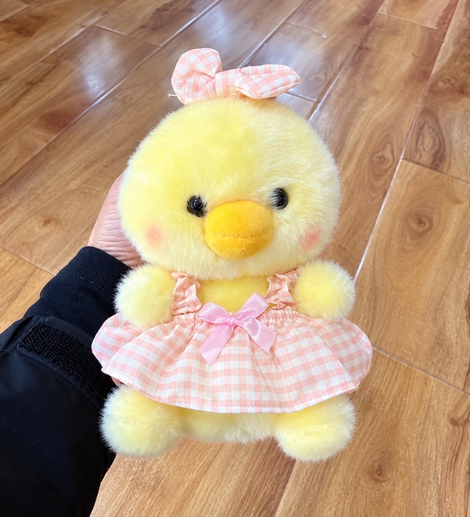 VỊT VÀNG MINI MANG VÁY KẺ
