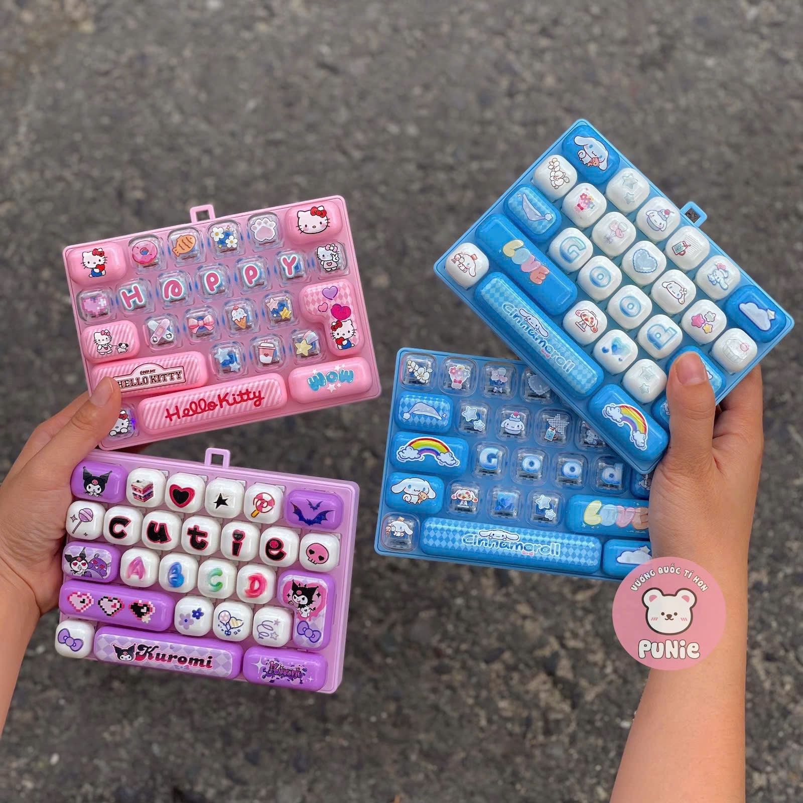 BÀN PHÍM ĐÈN KITTY MELODY KUROMI