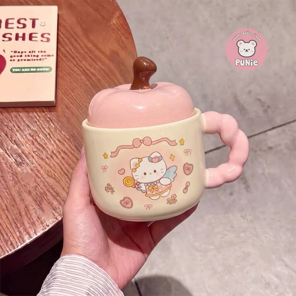 LY SỨ KITTY TÁO HỒNG