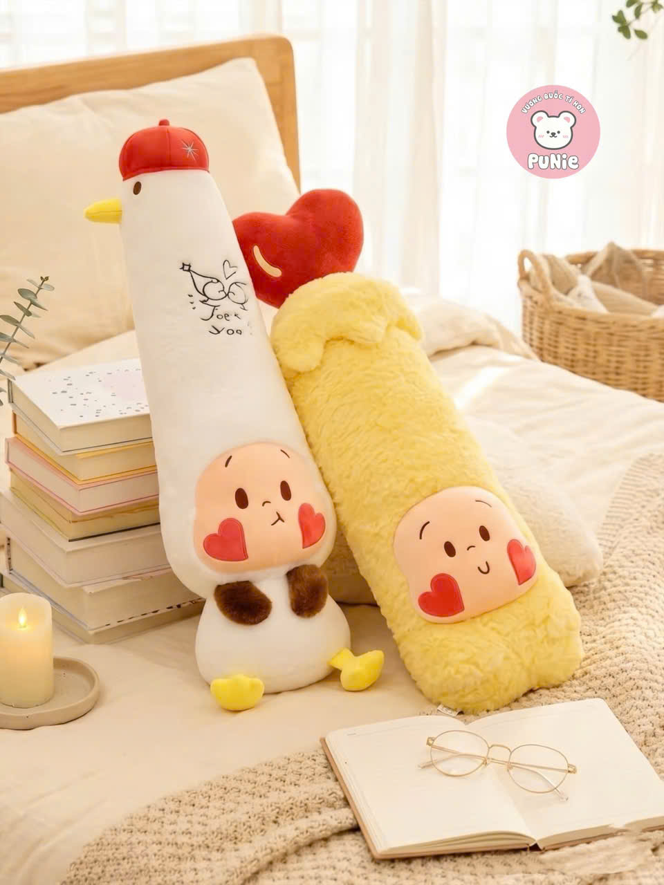 GẤU BÔNG GỐI ÔM TWINKLE NẾN VÀNG 95CM